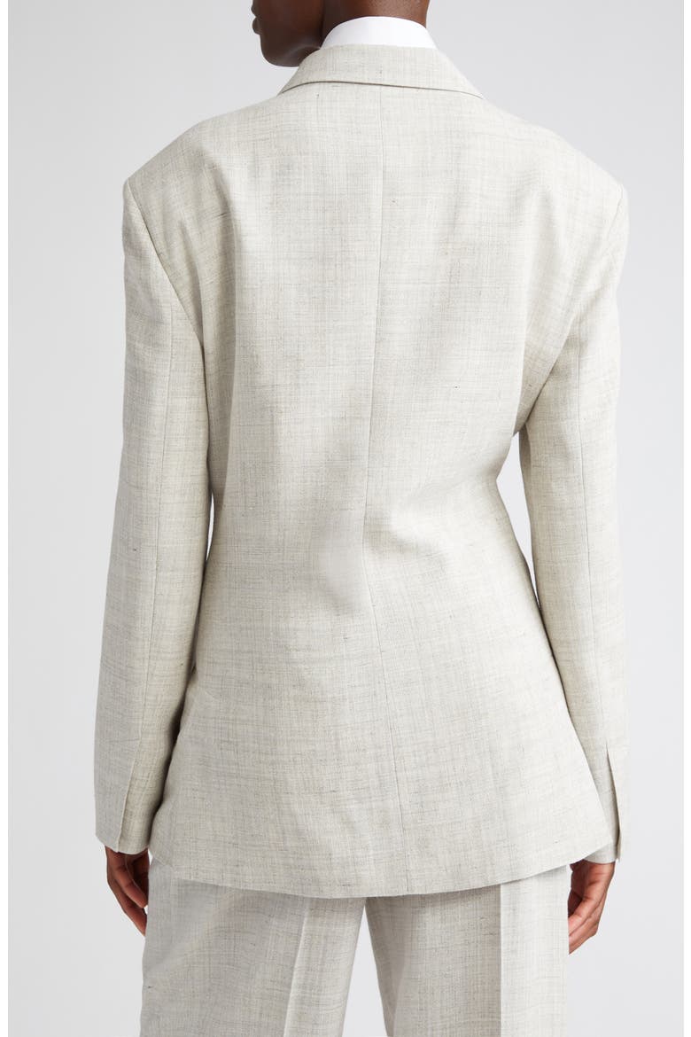 Overlap Blazer, Alternate, color, STONE MELANGE