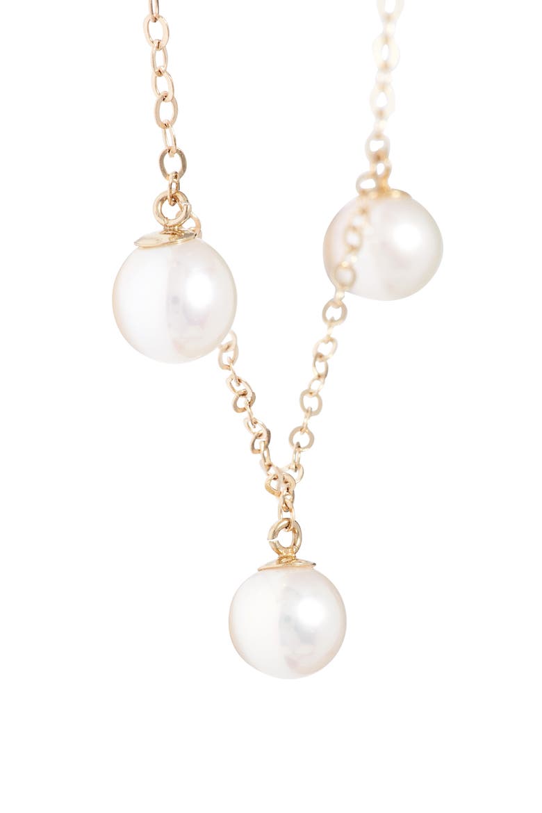 Pearl Collar Necklace, Alternate, color, YELLOW GOLD/ PEARL