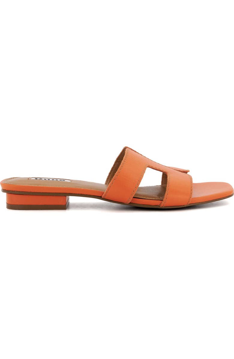 Dune London Loupe Slide Sandal, Alternate, color, Orange