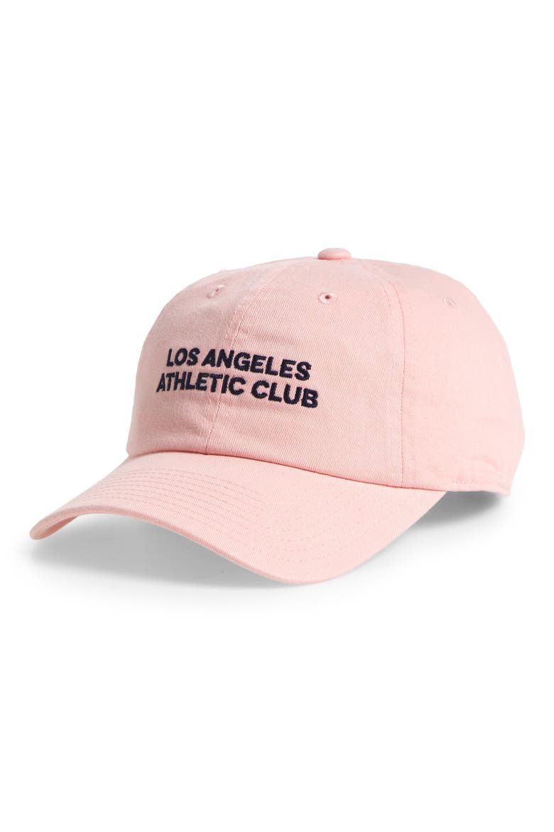Los Angeles Athletic Club Baseball Cap, Main, color, CLUB PINK