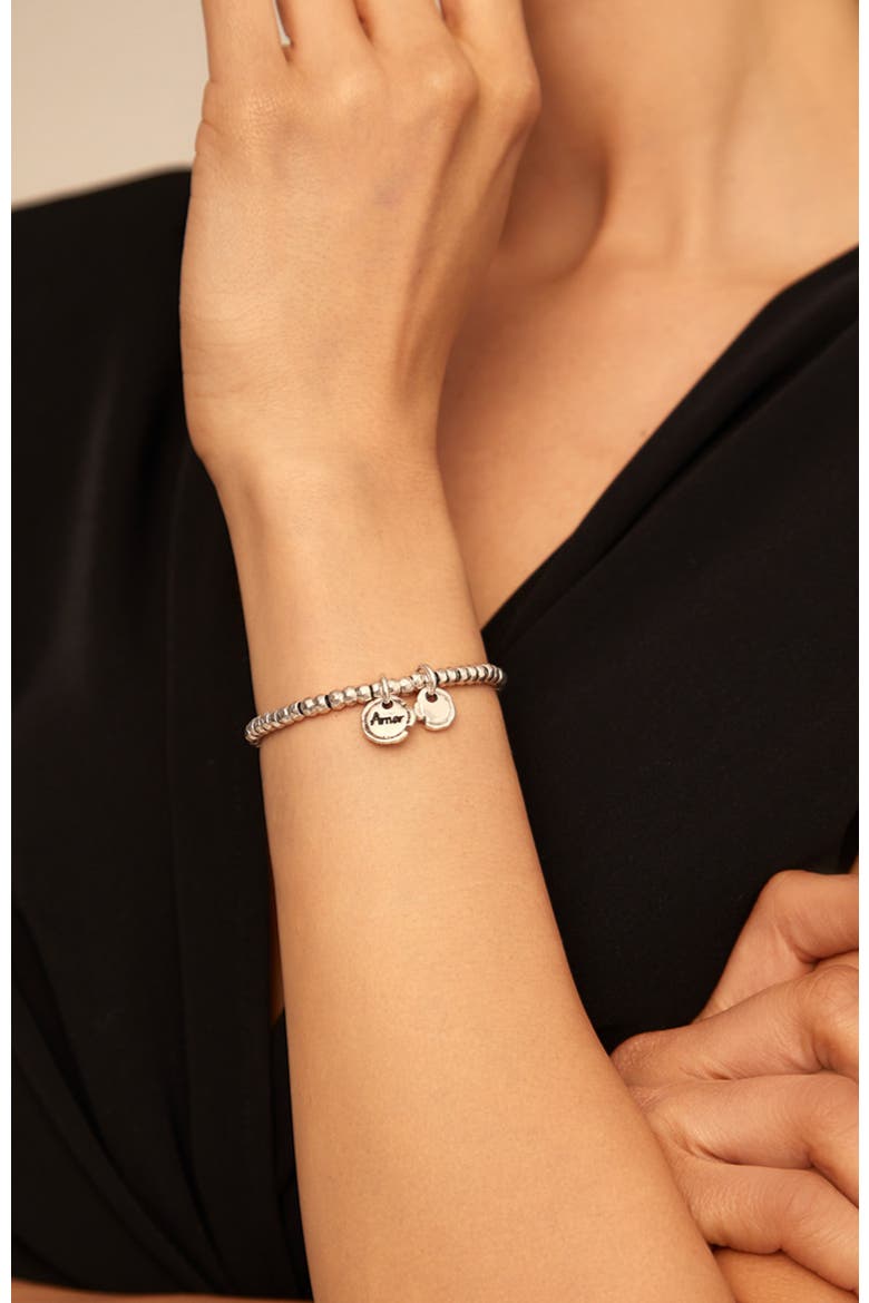 Sterling Silver Plated Bracelet, Alternate, color, Silver