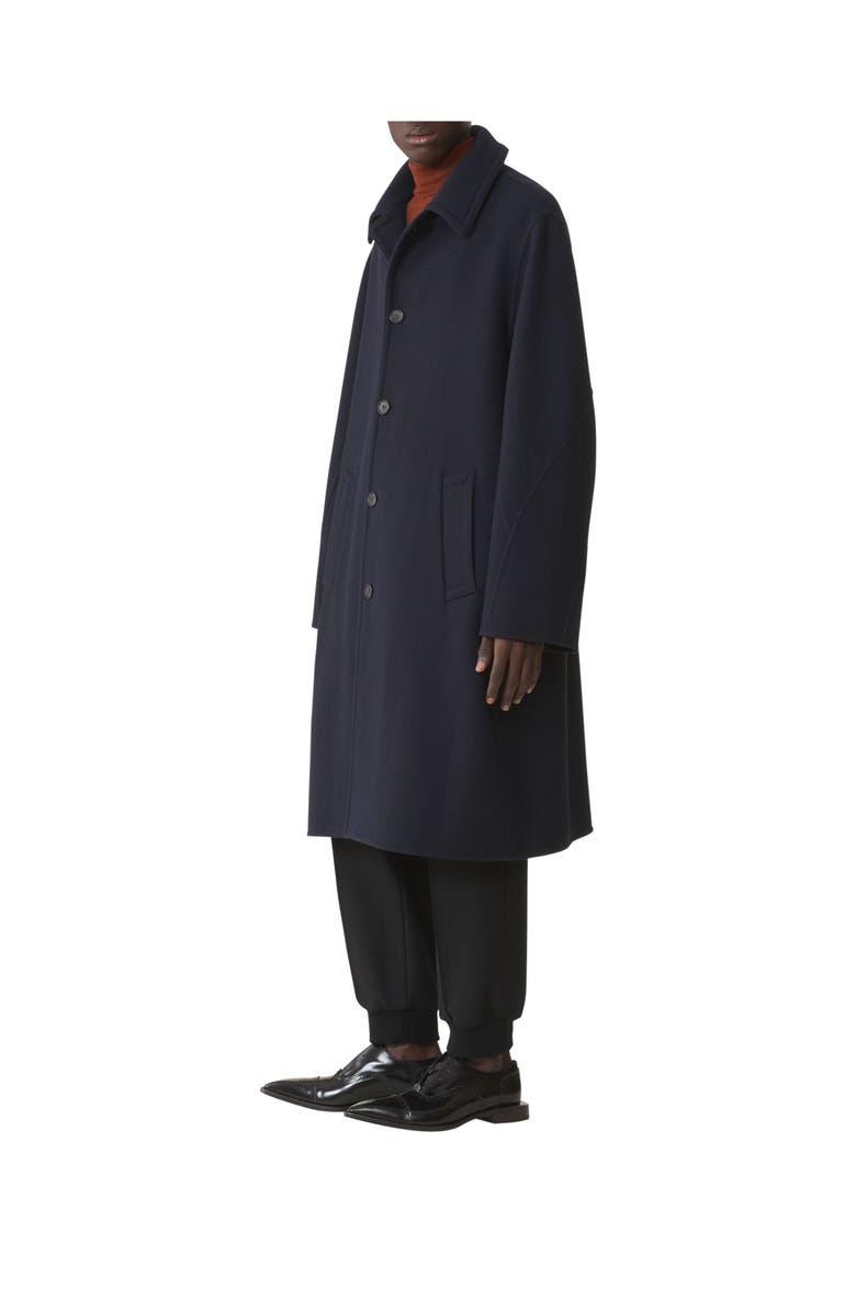 Lanvin Cashmere Car Coat, Alternate, color, Black Navy