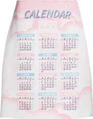 Sandy Liang Ina Planner Print Skirt