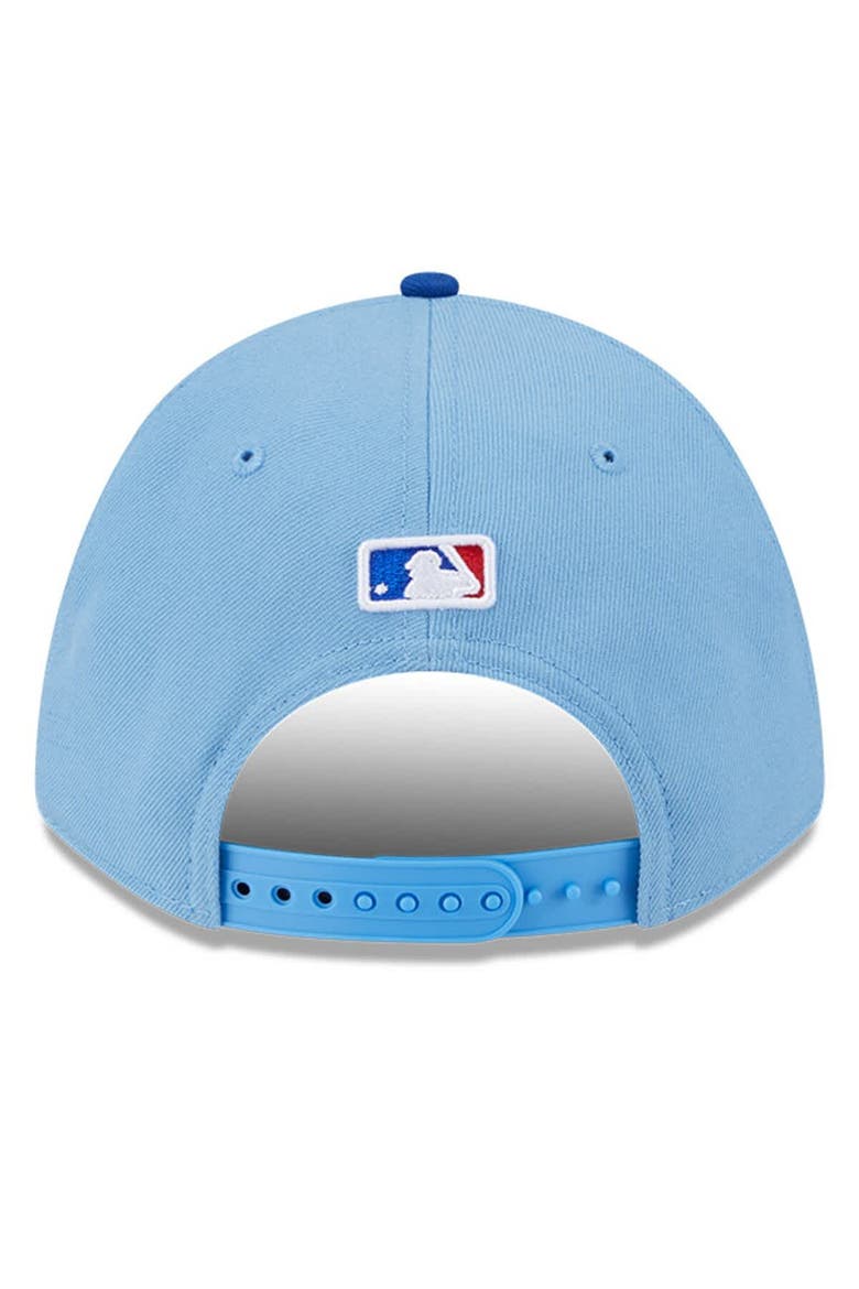 Men's New Era  Light Blue Texas Rangers Player Replica 9FORTY Adjustable Hat, Alternate, color, Light Blue