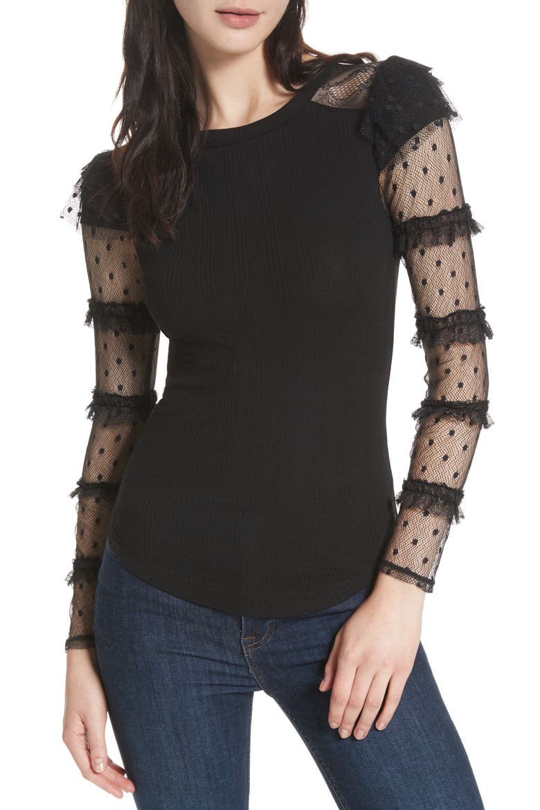 Kiss Kiss Top, Main, color, BLACK