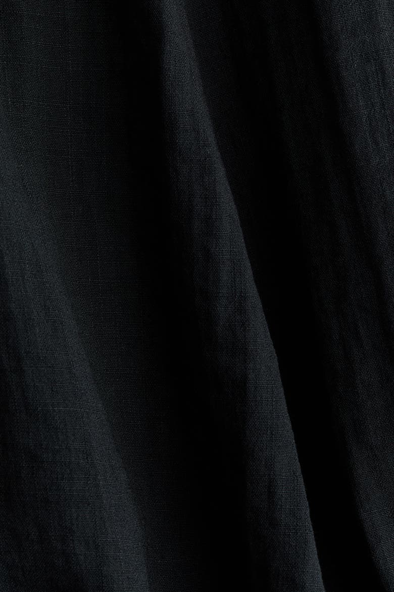 Flared-skirt Midi Dress, Alternate, color, Black