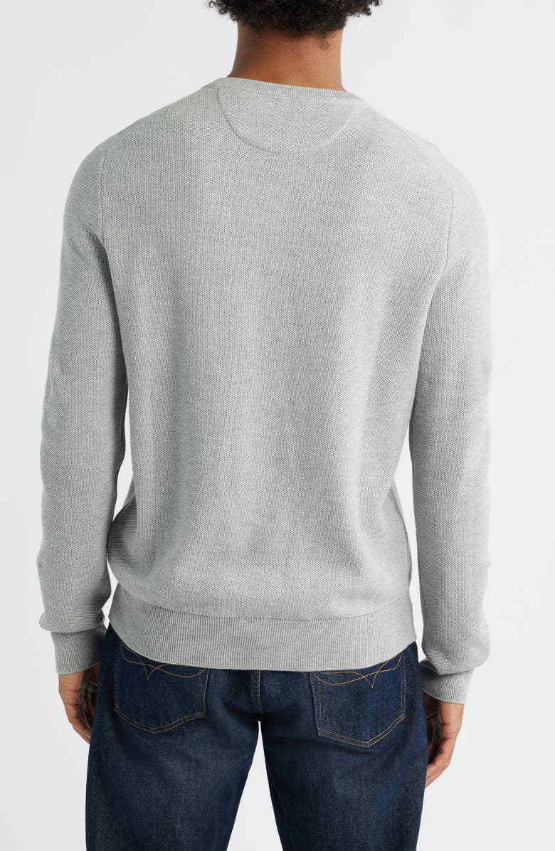 Polo Ralph Lauren Textured Cotton Crewneck Sweater, Alternate, color, Andover Heather
