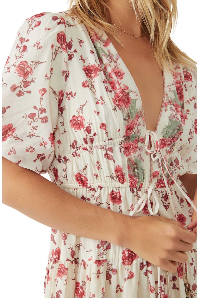 Lysette Floral Maxi Dress, Alternate, color, TEA COMBO