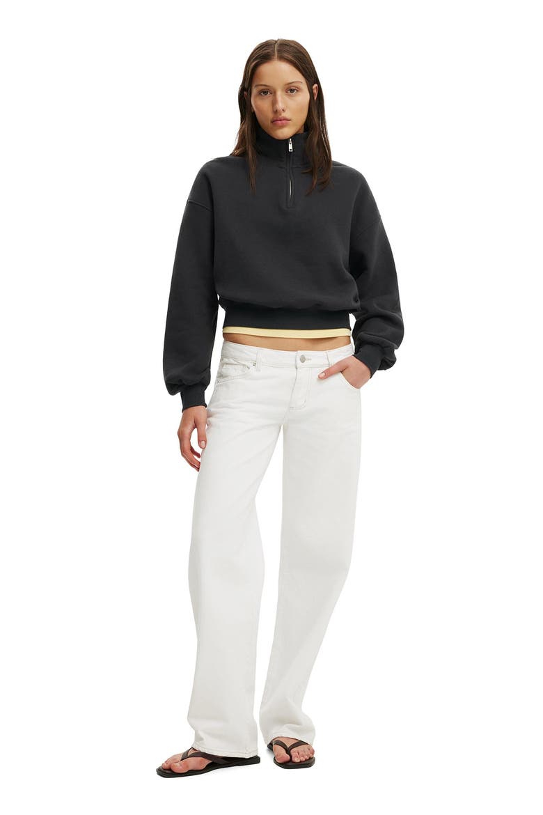 Women's Quarter Zip Sweatshirt, Alternate, color, Shadowstone