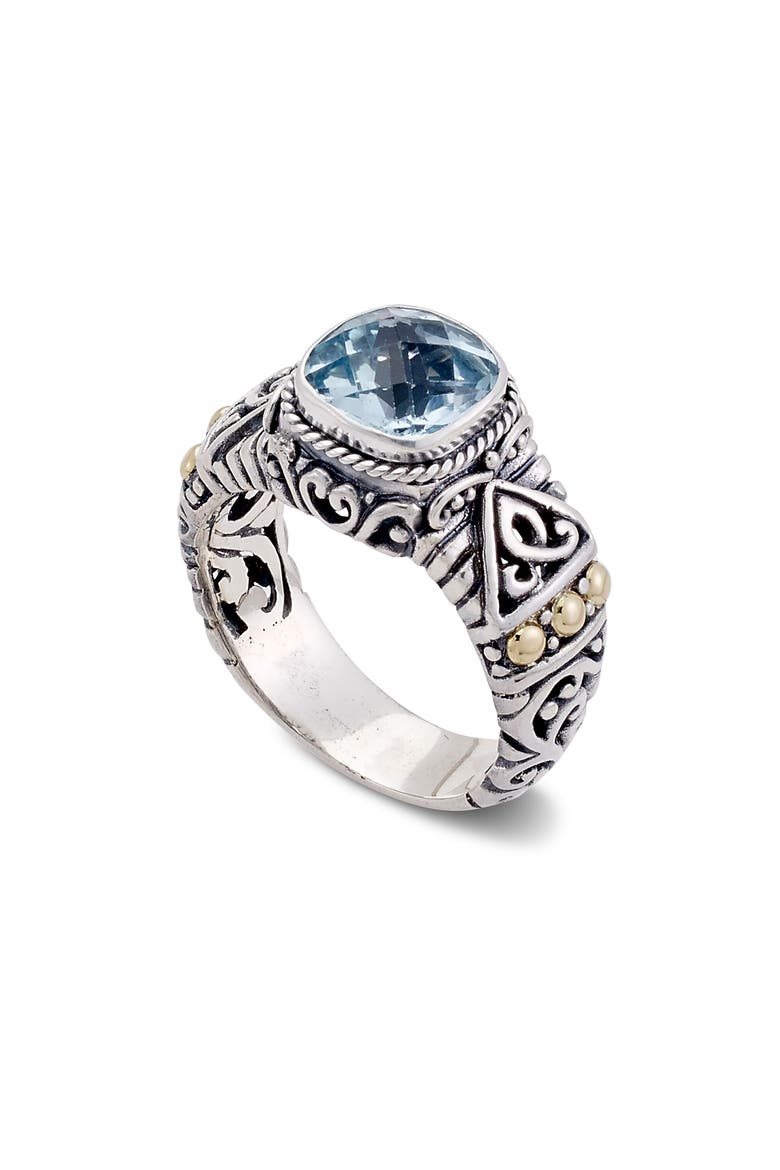 Blue Topaz Ring, Main, color, BLUE
