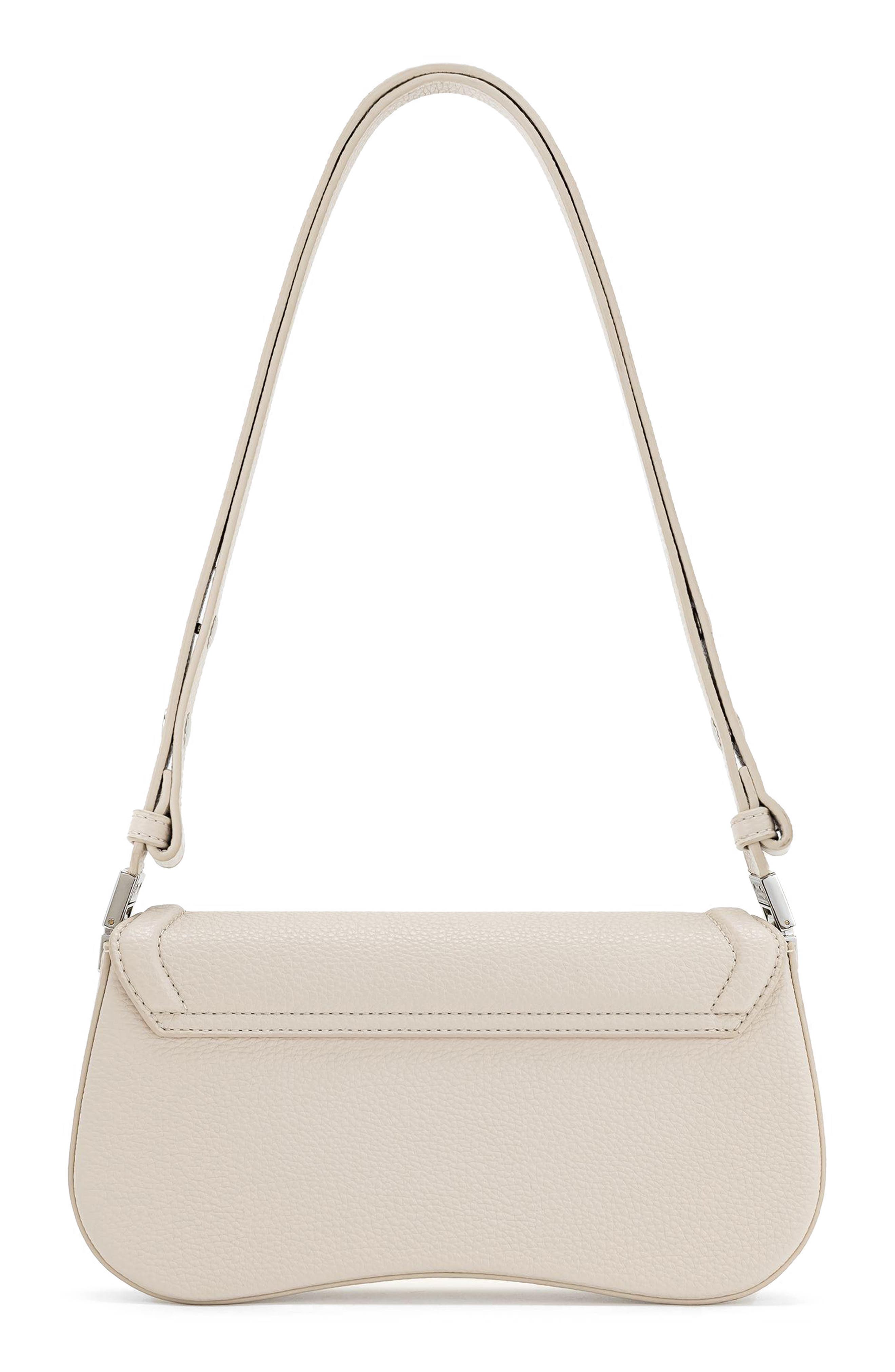 Joy Faux Leather Shoulder Bag, Alternate, color, BEIGE