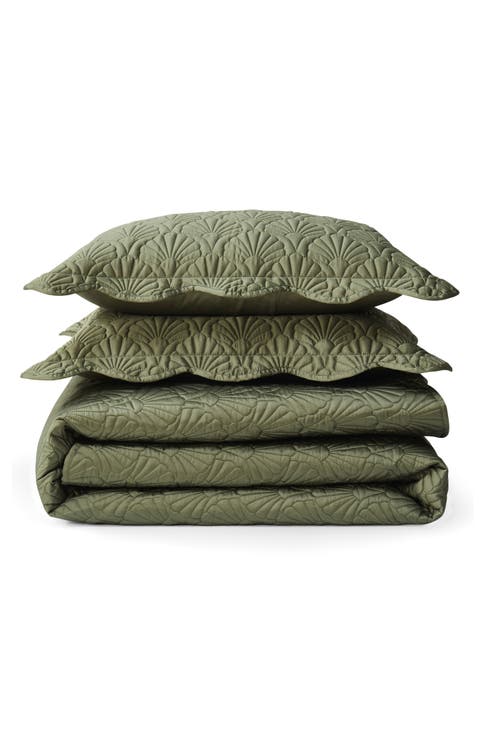 Deco Shells Quilt & Shams Set
