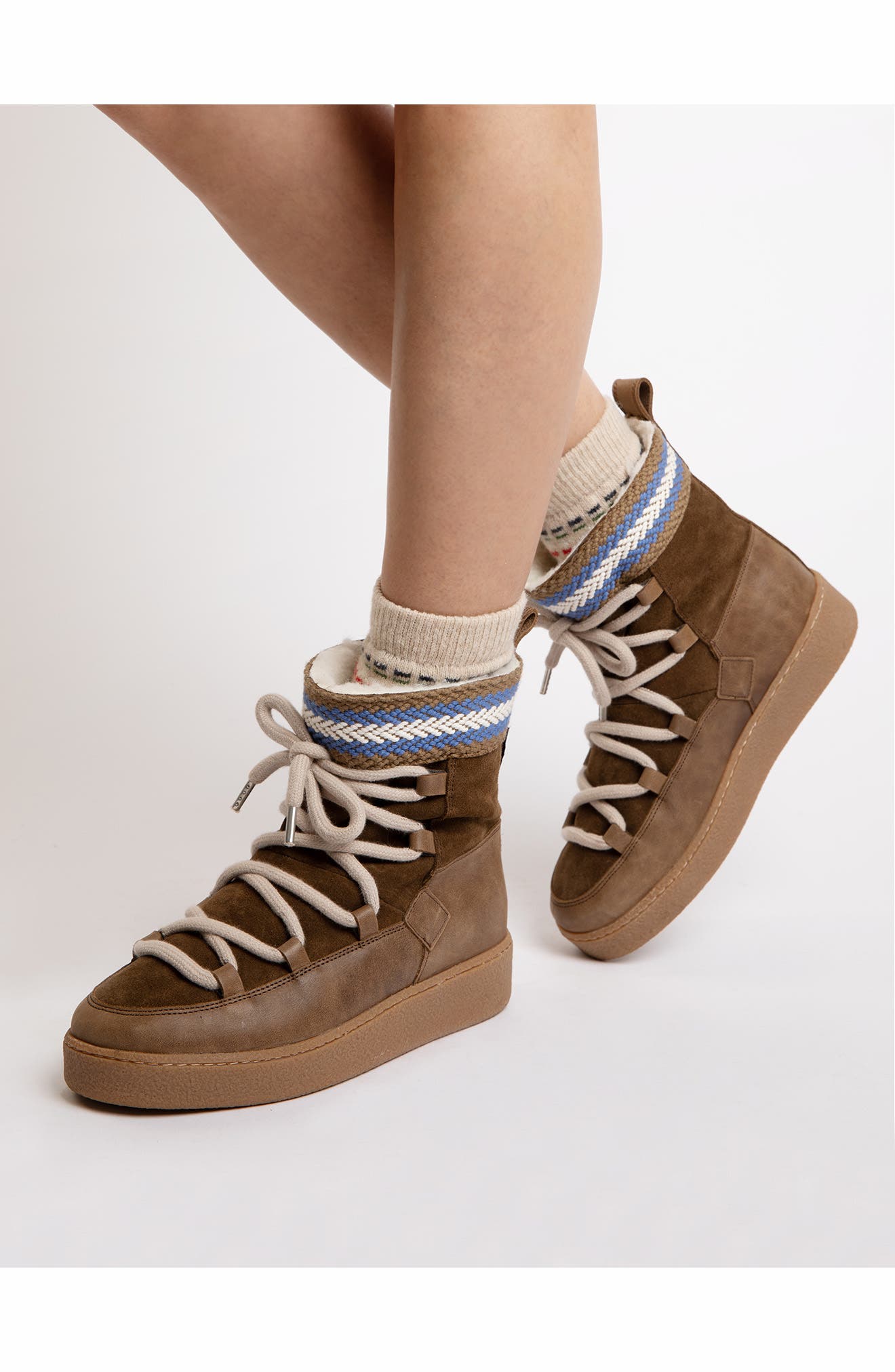 Penelope Chilvers Cosmos Wool Lined Bootie, Alternate, color, Brown