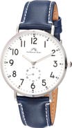 PORSAMO BLEU Rowan Leather Strap Watch, 40mm