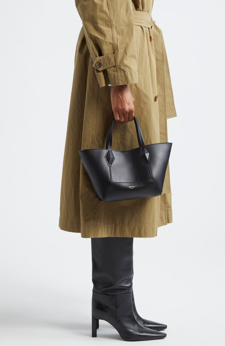 Jimmy Choo Small Diamond Leather Tote, Alternate, color,