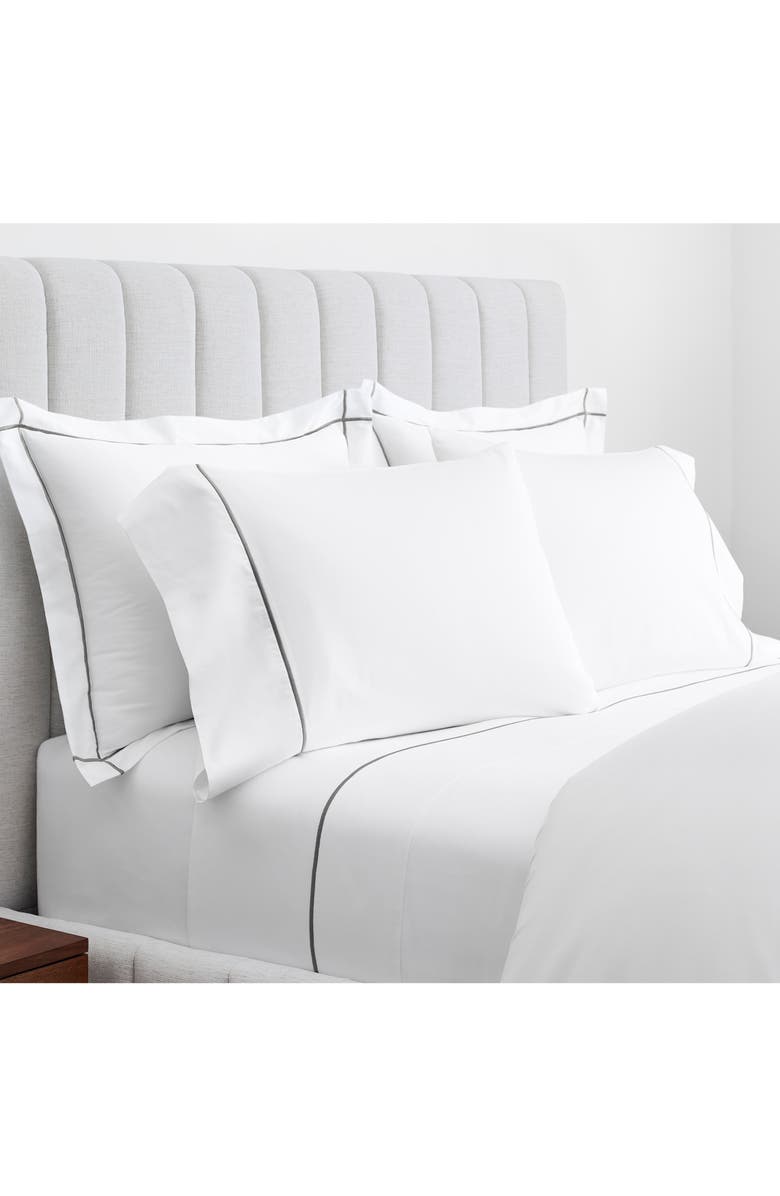 Boll & Branch Embroidered 300 Thread Count Organic Cotton Sheet Set, Alternate, color, 