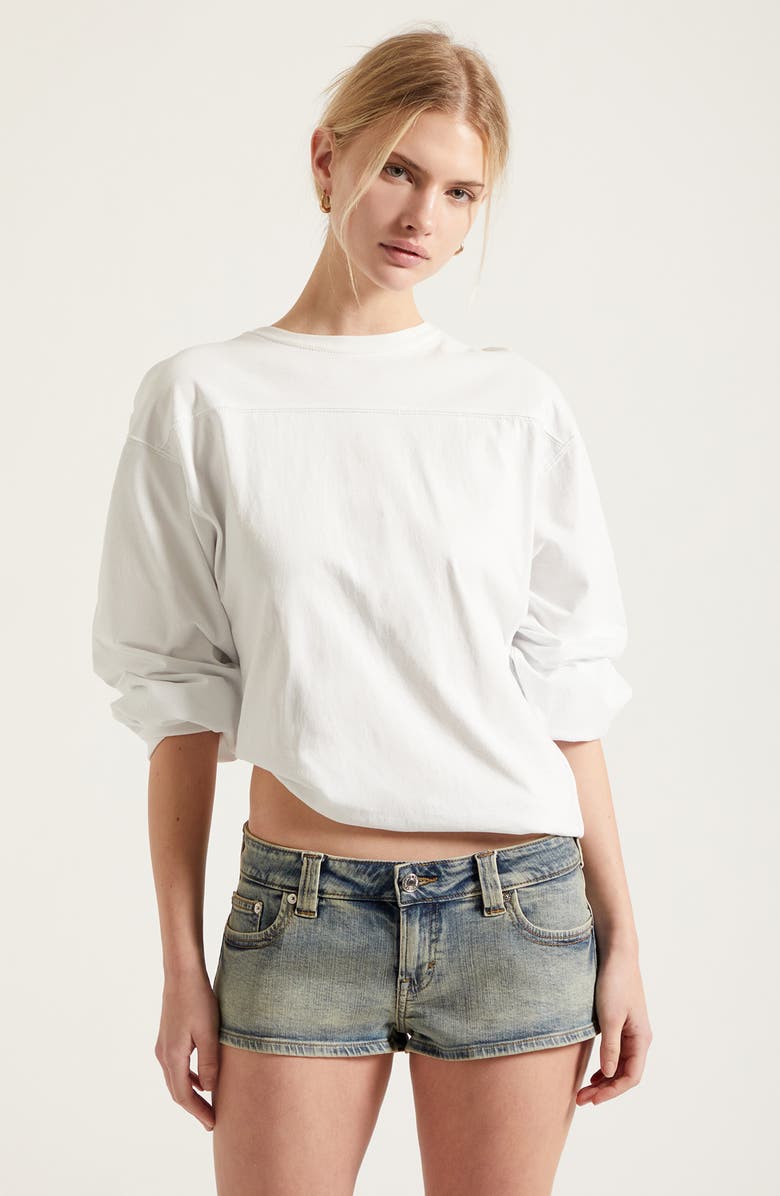 PacSun Tatum Ultimate Micro Jean Shorts, Alternate, color, Dark Indigo