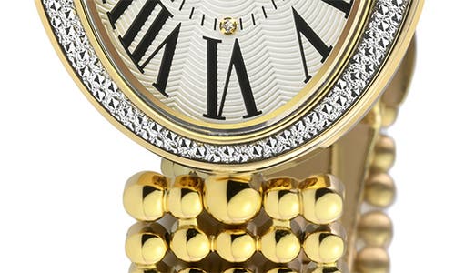 Gv2 Piazza Diamond Accent Bracelet Watch, 29mm X 38mm In Gold