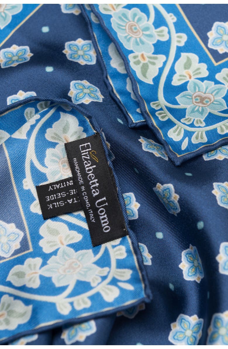 Elizabetta Ducati - Hand Rolled Silk Neckerchief, Alternate, color, Marine Blue