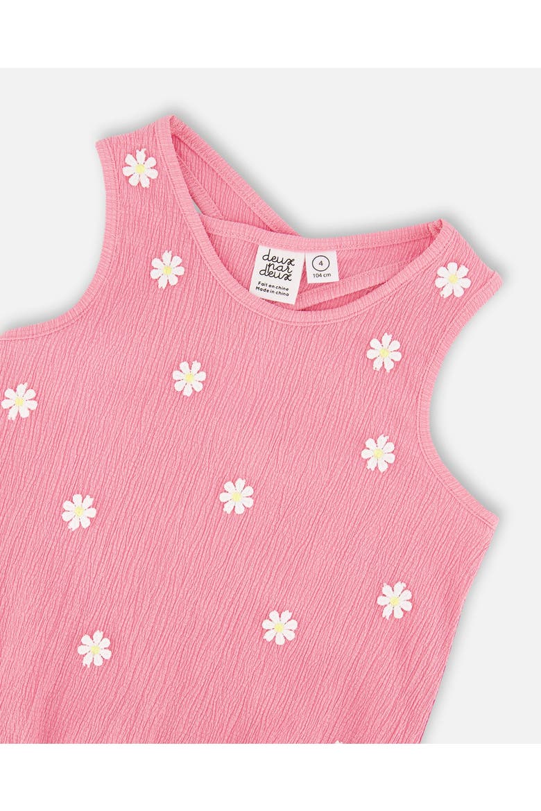 Sleeveless Crinkle Jersey Tank Top, Alternate, color, Pink