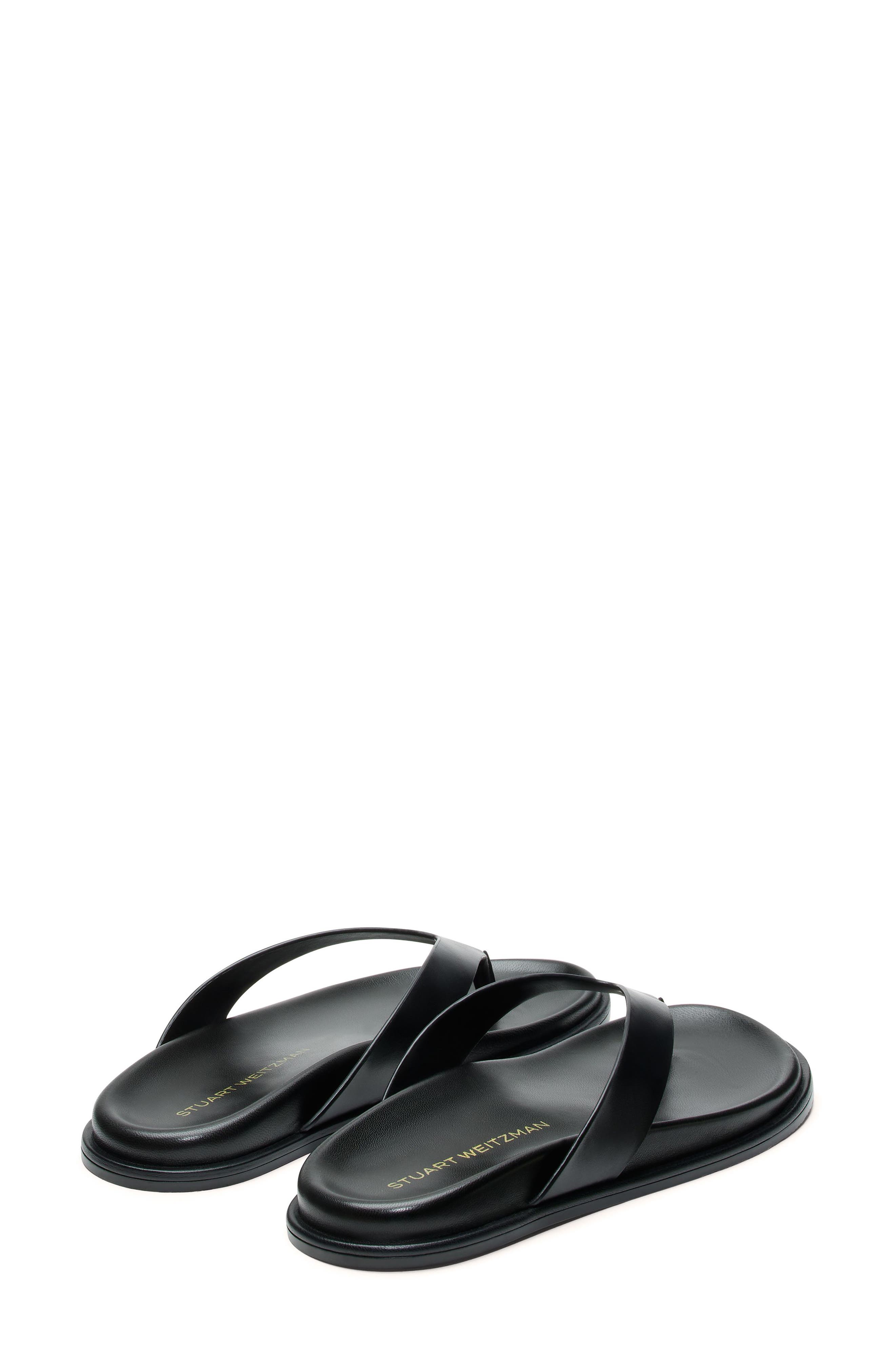 Stuart Weitzman Marykate Flip Flop, Alternate, color, Black