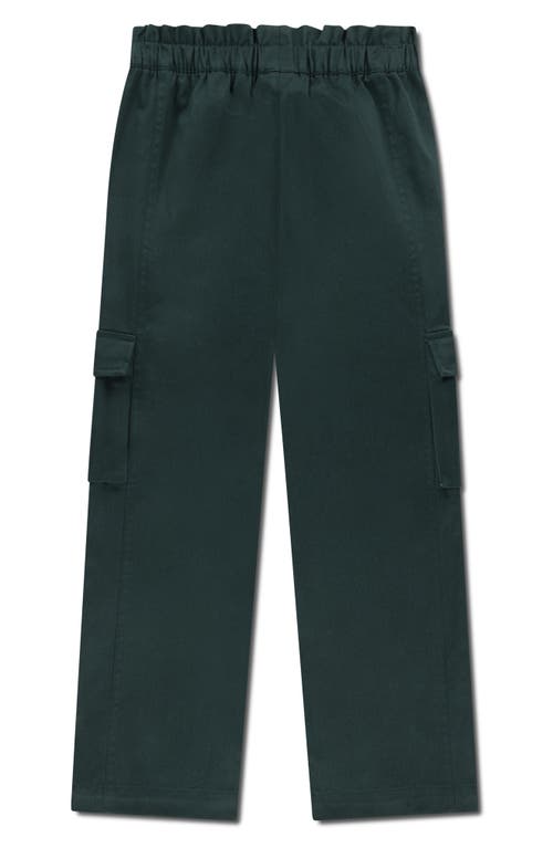 Lacoste Kids' Straight Leg Cargo Pants In Green