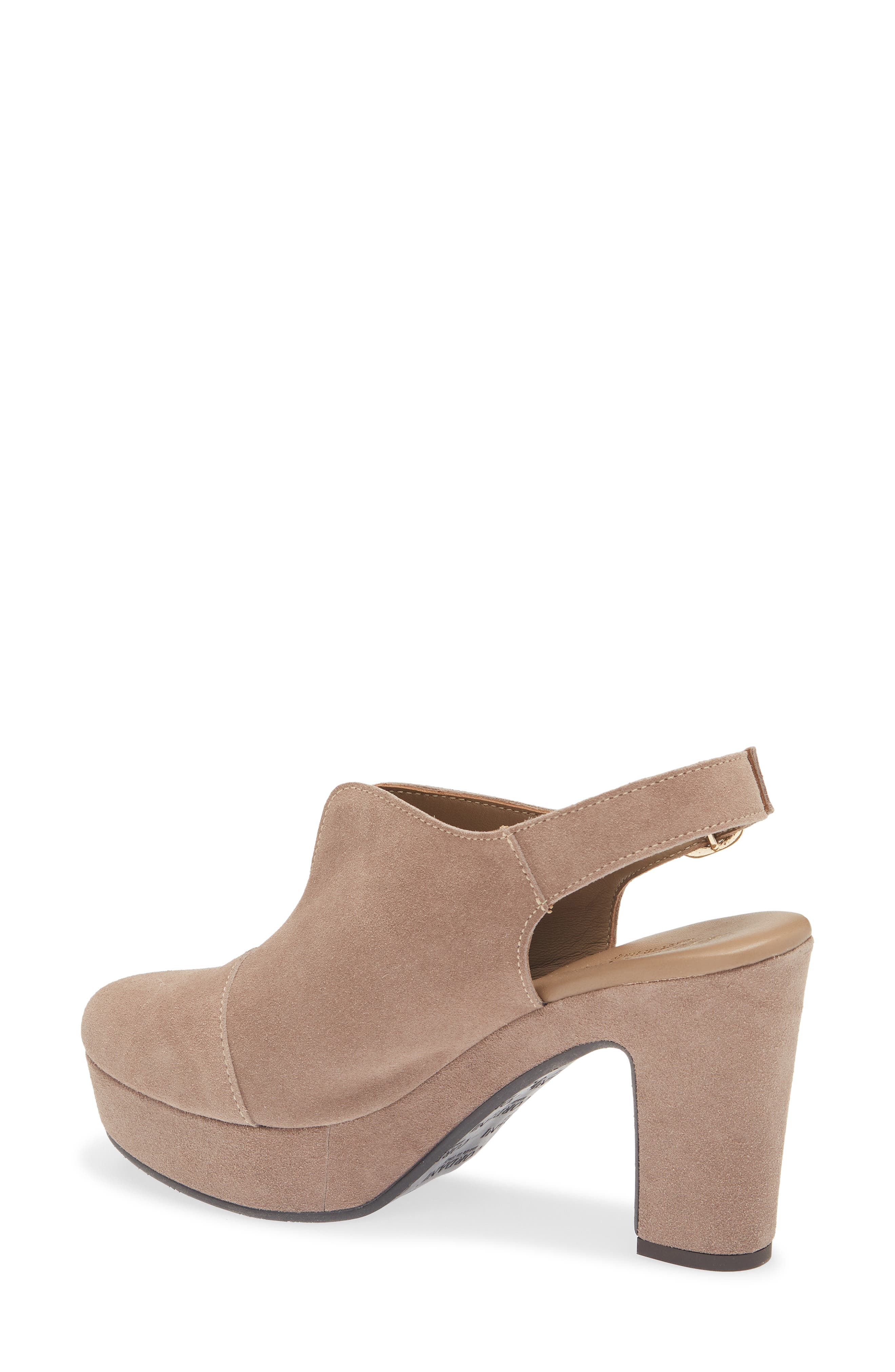 Tessa Slingback Platform Clog, Alternate, color, CRETA SUEDE