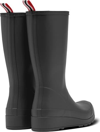 ◇HUNTER◇ WOMEN original tall rain boots cast Hunter Original Play Boot Tall Women's Casual Boots, Black