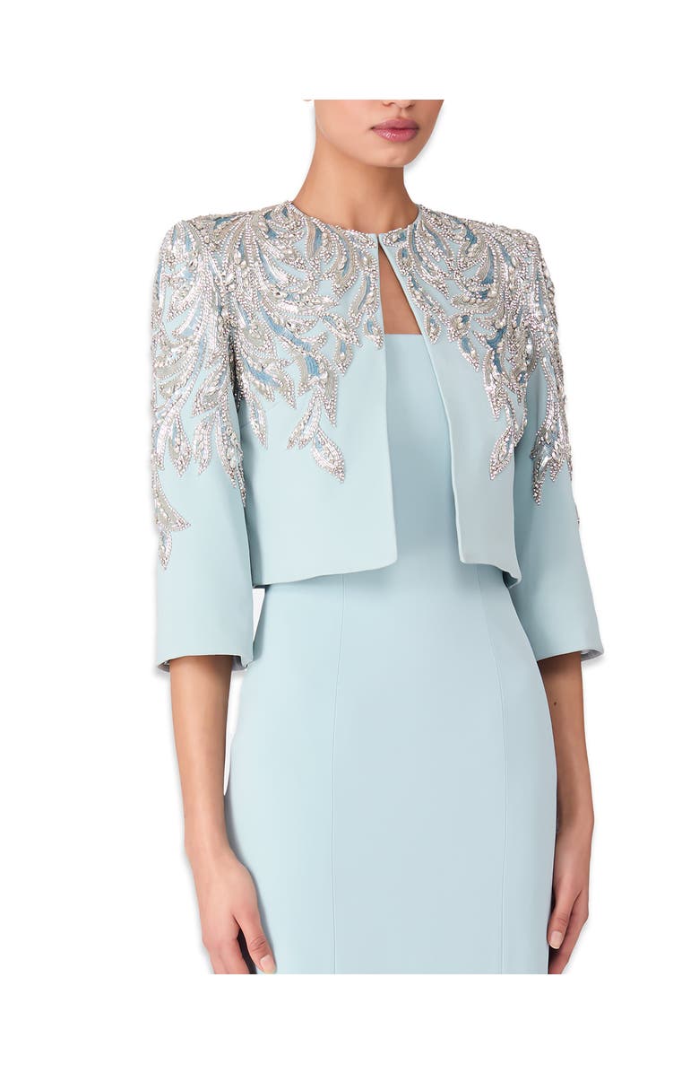 Jenny Packham Versalilles Jacket, Alternate, color, Porcelain