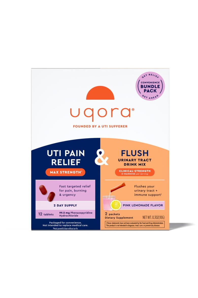 UTI Pain Relief and Urinary Tract Supplement Drink Mix Bundle, Main, color, None