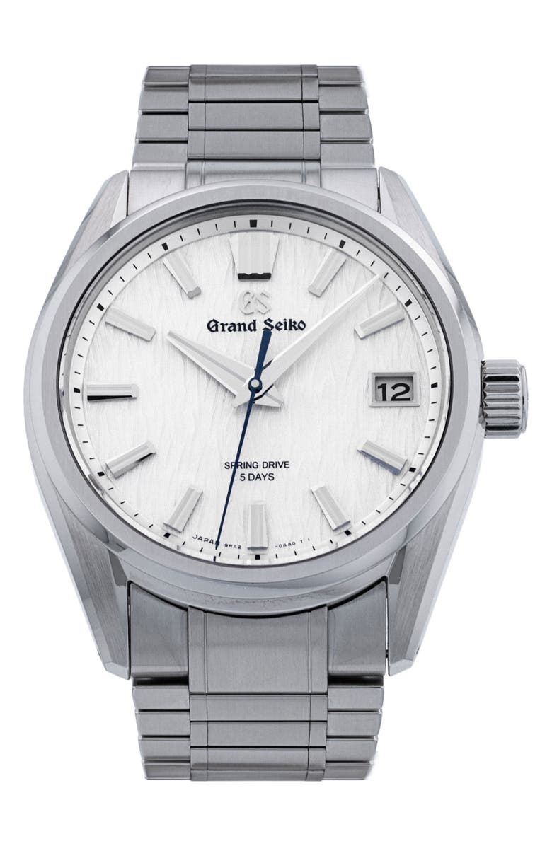 Watchfinder & Co. Grand Seiko Preowned 2024 Grand Seiko SLGA009 Bracelet Watch, 40mm, Main, color, White
