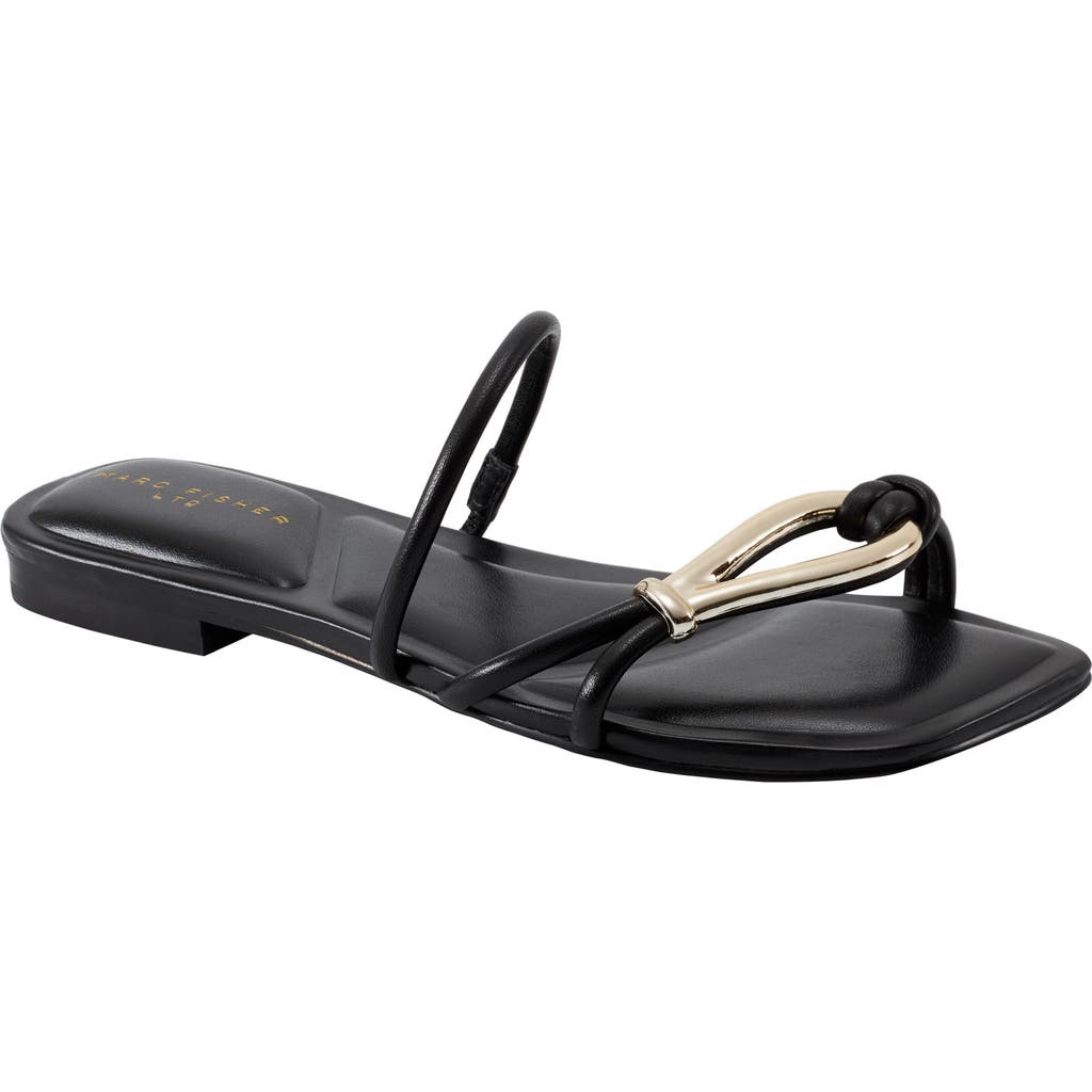 Marc Fisher Ltd Mazza Slide Sandal In Black