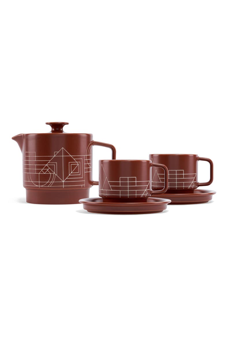 Frank Lloyd Wright 5-Piece Tea Set, Main, color, NO COLOR