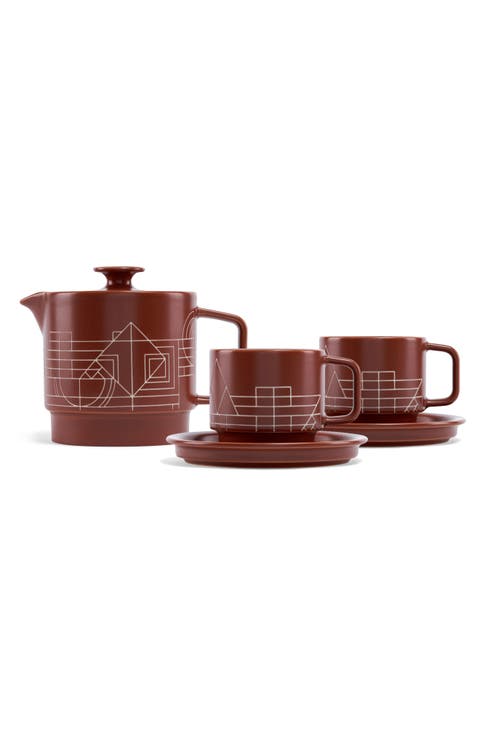 Frank Lloyd Wright 5-Piece Tea Set