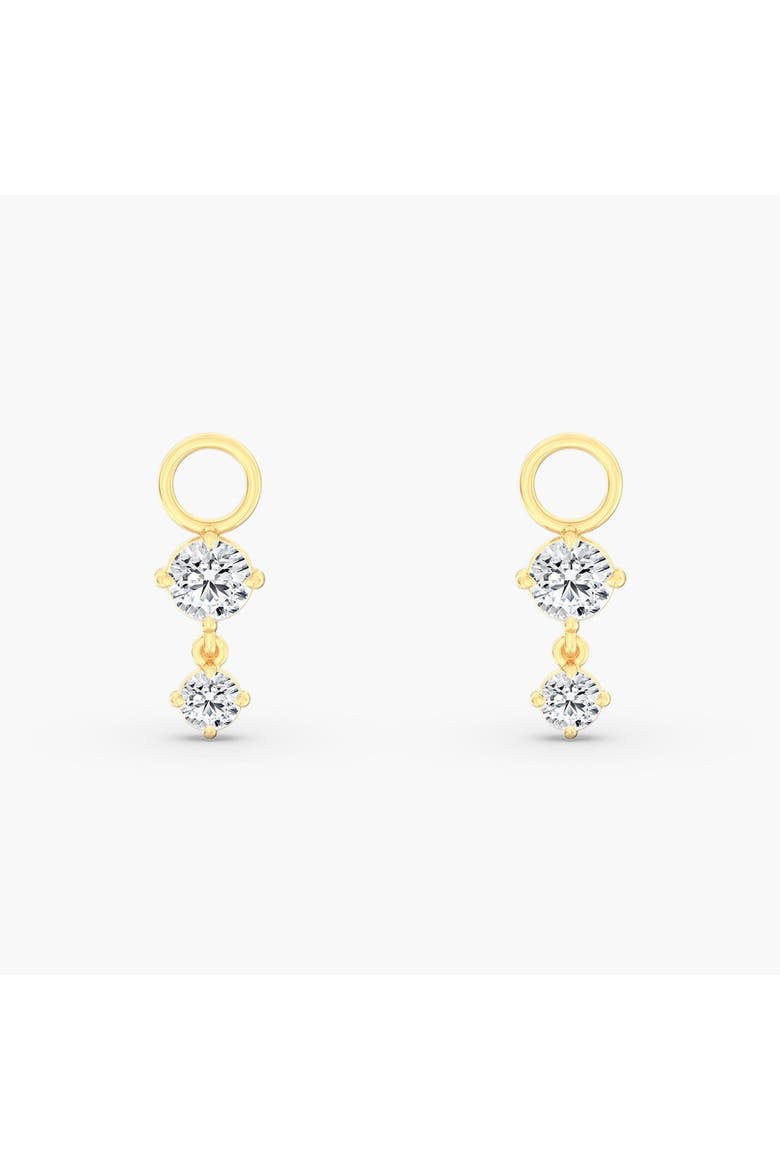 Starlight Lab Diamond Earring Charms in 14K Gold, Main, color, Yellow Gold