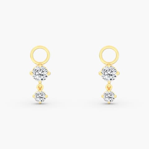 Starlight Lab Diamond Earring Charms in 14K Gold