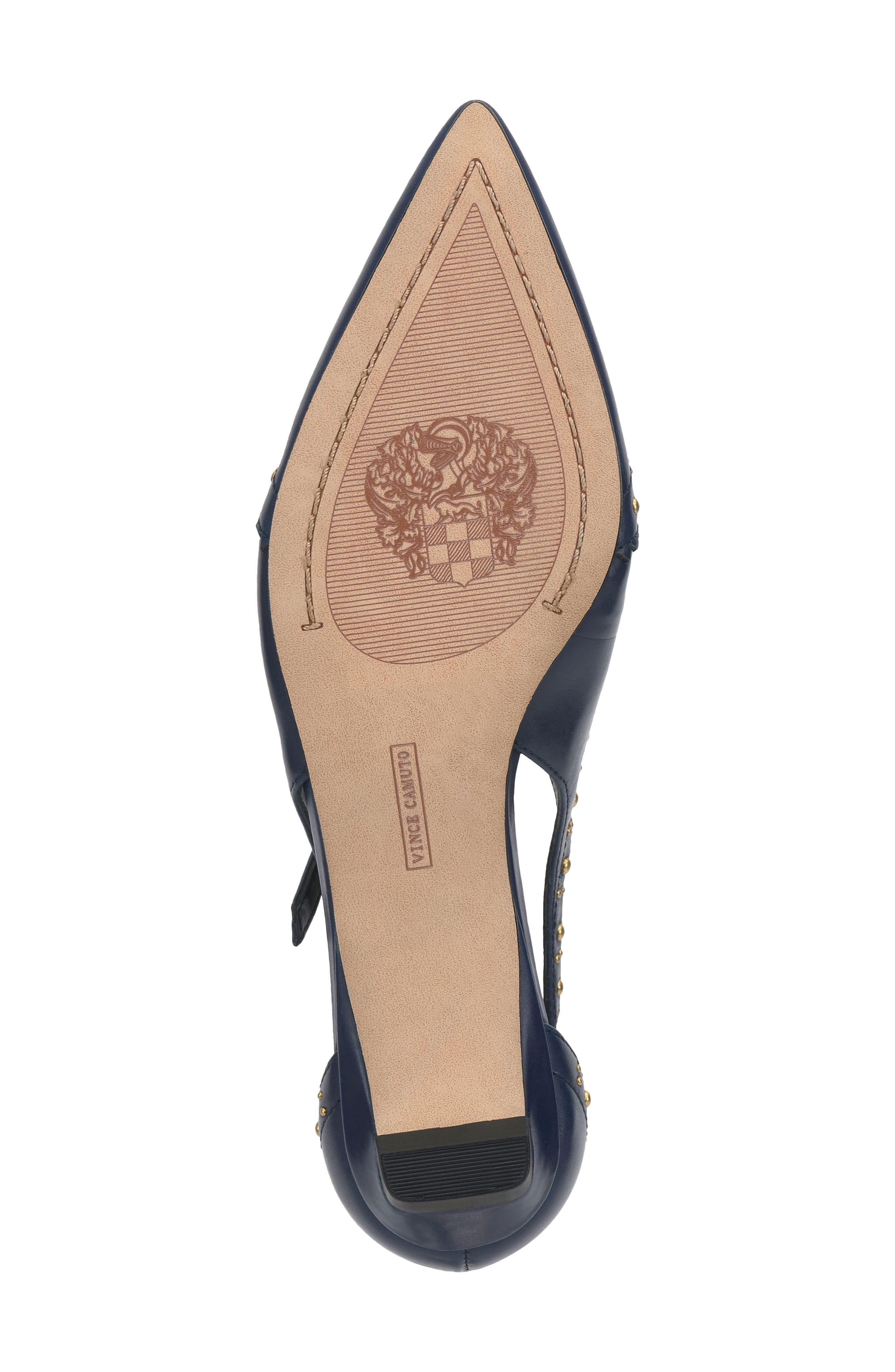 Valkie Pointed Toe Flat, Alternate, color, DEEP NAVY