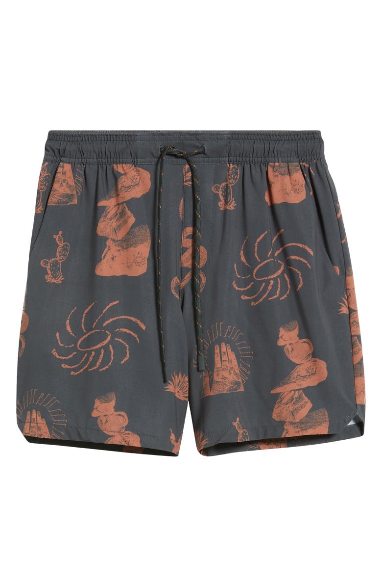 Roark Serrano 7 Drawstring Shorts, Alternate, color, Onyx