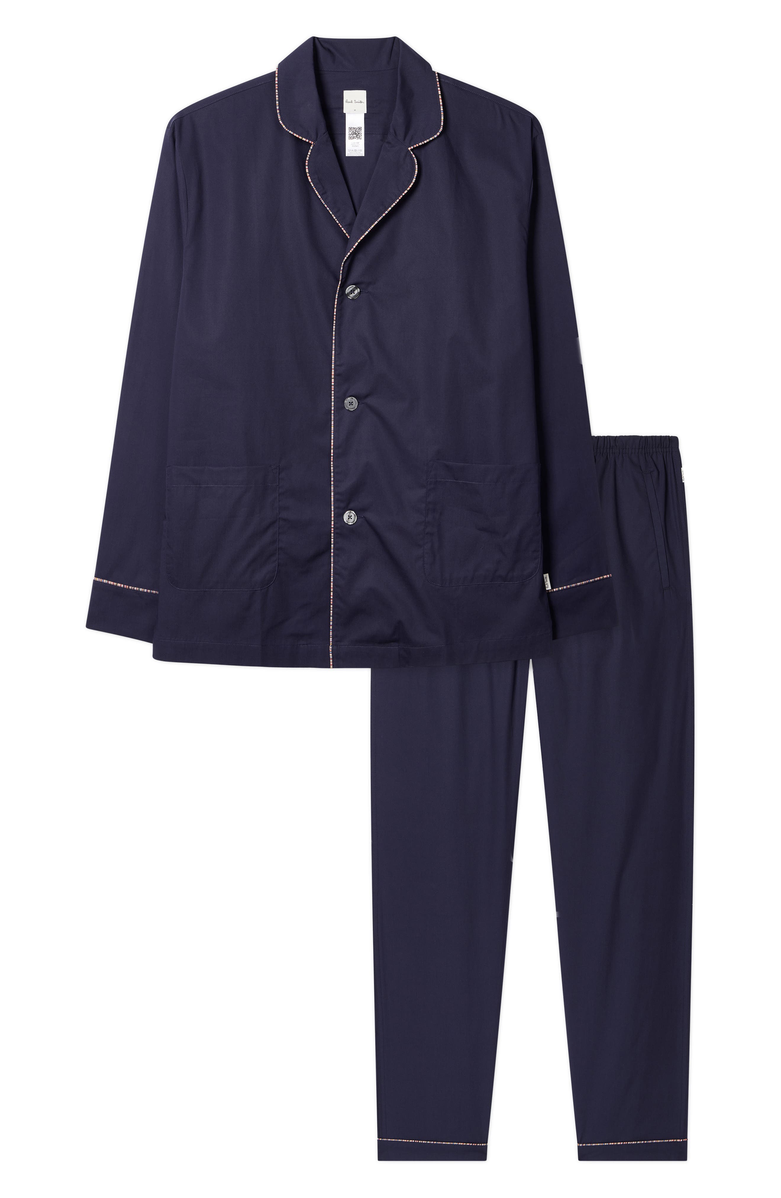 Paul Smith Signature Stripe Piping Pajamas (Men) | Nordstrom