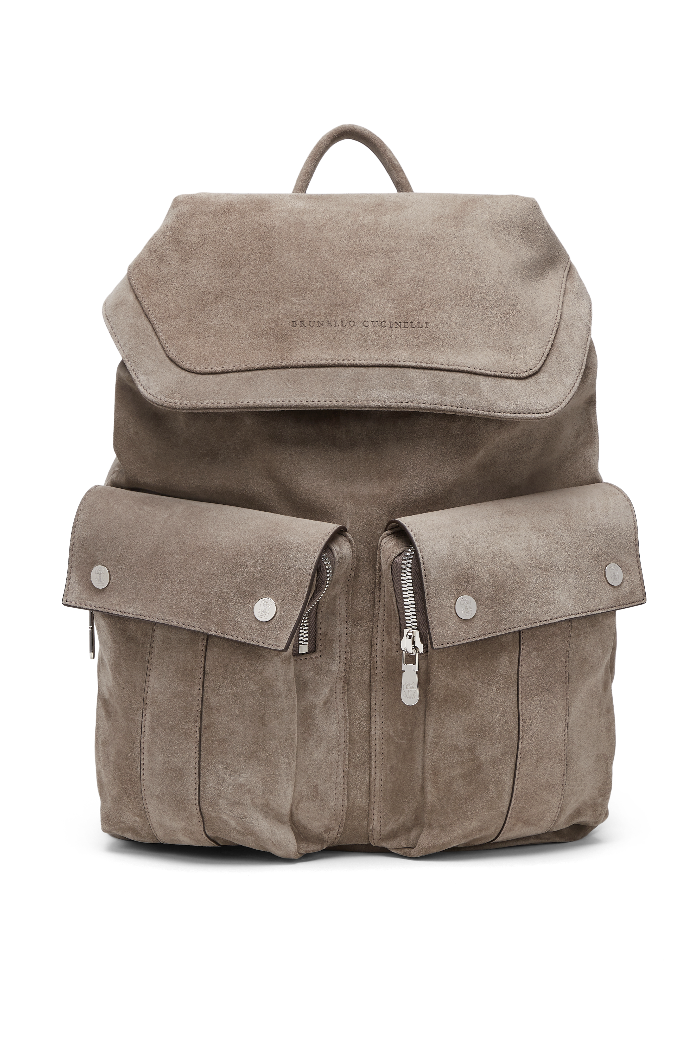 Brunello Cucinelli Suede leisure backpack, Main, color, 