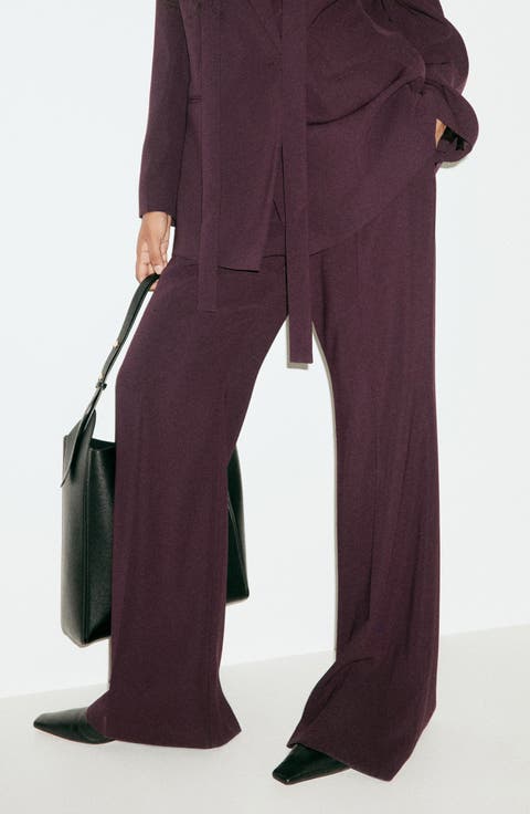 High Waist Flare Leg Pants