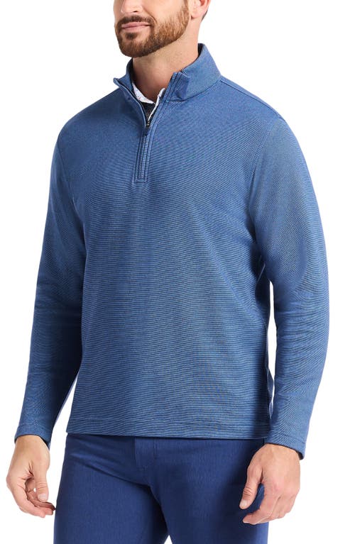 Robert Graham Troland Quarter Zip Top In Blue