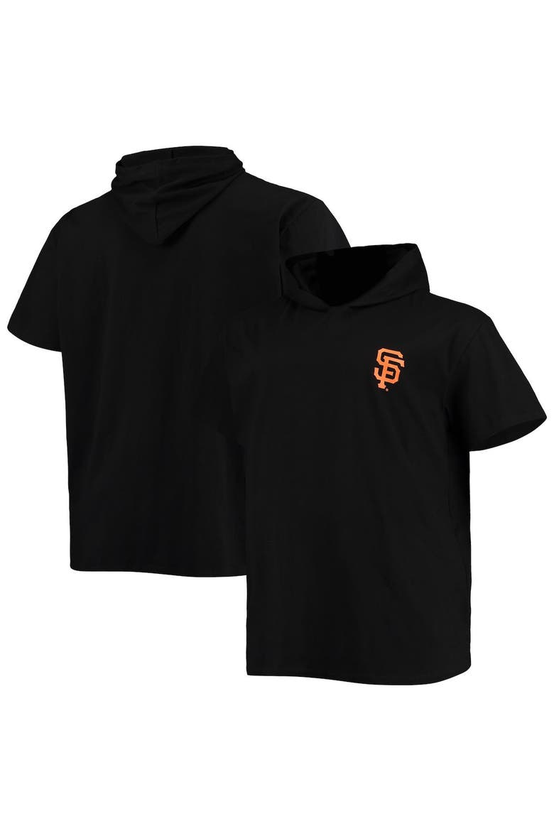 Men's Black San Francisco Giants Big & Tall Jersey Short Sleeve Pullover Hoodie T-Shirt, Main, color, Black