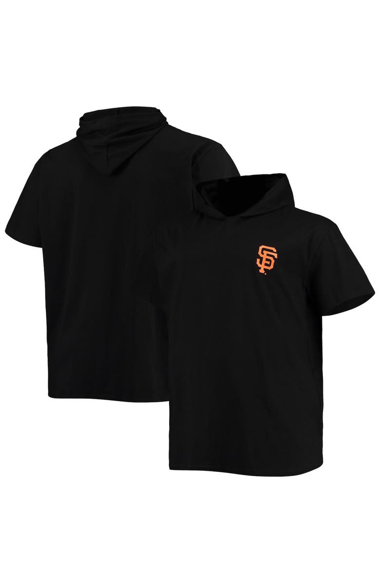 PROFILE Men's Black San Francisco Giants Big & Tall Jersey Short Sleeve Pullover Hoodie T-Shirt, Main, color, Black
