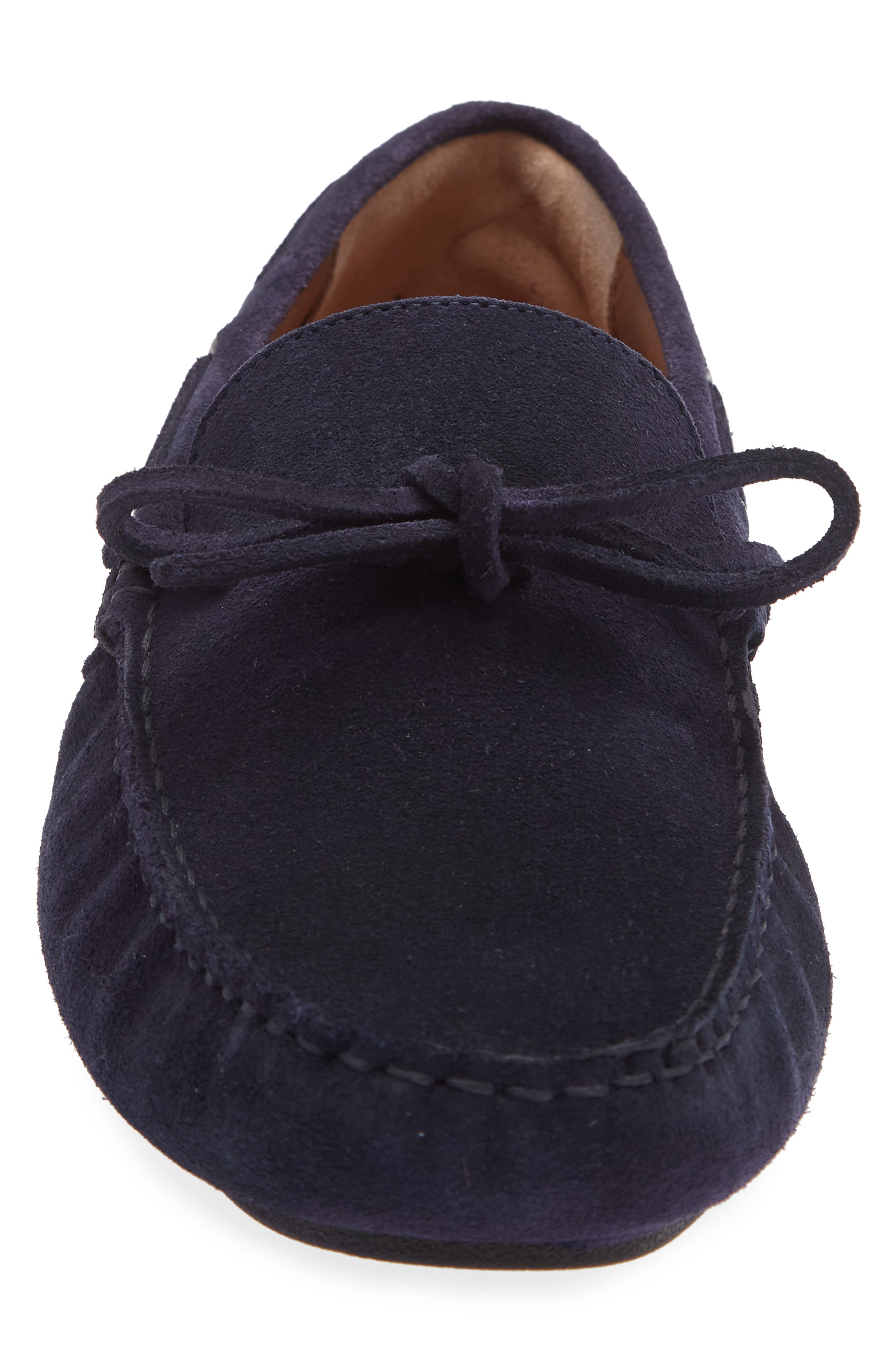Hermoso Suede Driving Loafer(Men), Alternate, color, DARK BLUE SUEDE