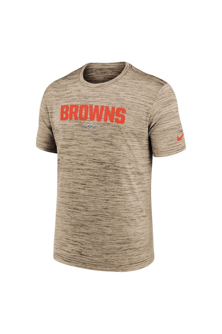 Men's Nike Brown Cleveland Browns Velocity Performance T-Shirt, Alternate, color, Brown