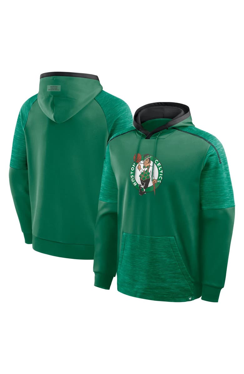 FANATICS Men's Fanatics Kelly Green Boston Celtics Pick & Roll Defender Pullover Hoodie, Main, color, Kelly Green