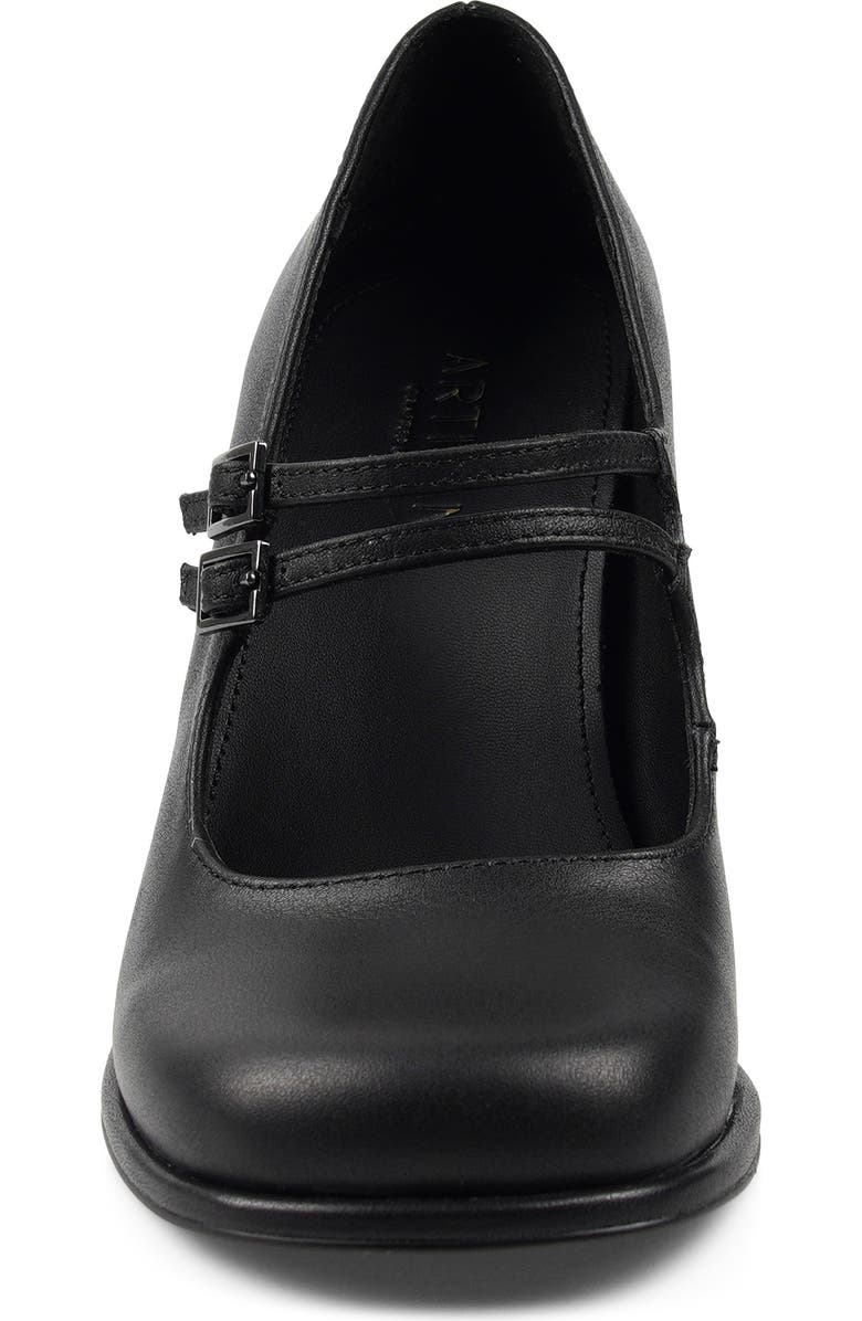 Artisan Crafted By Zigi Lazio Mary Jane Pump, Alternate, color, Black Leather