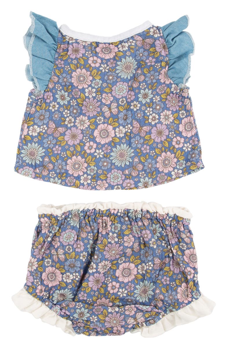 Miki Miette Kacey Floral Ruffle Top & Bloomers Set, Alternate, color, Topanga