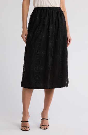 Forgotten Grace Embroidered Lace Skirt